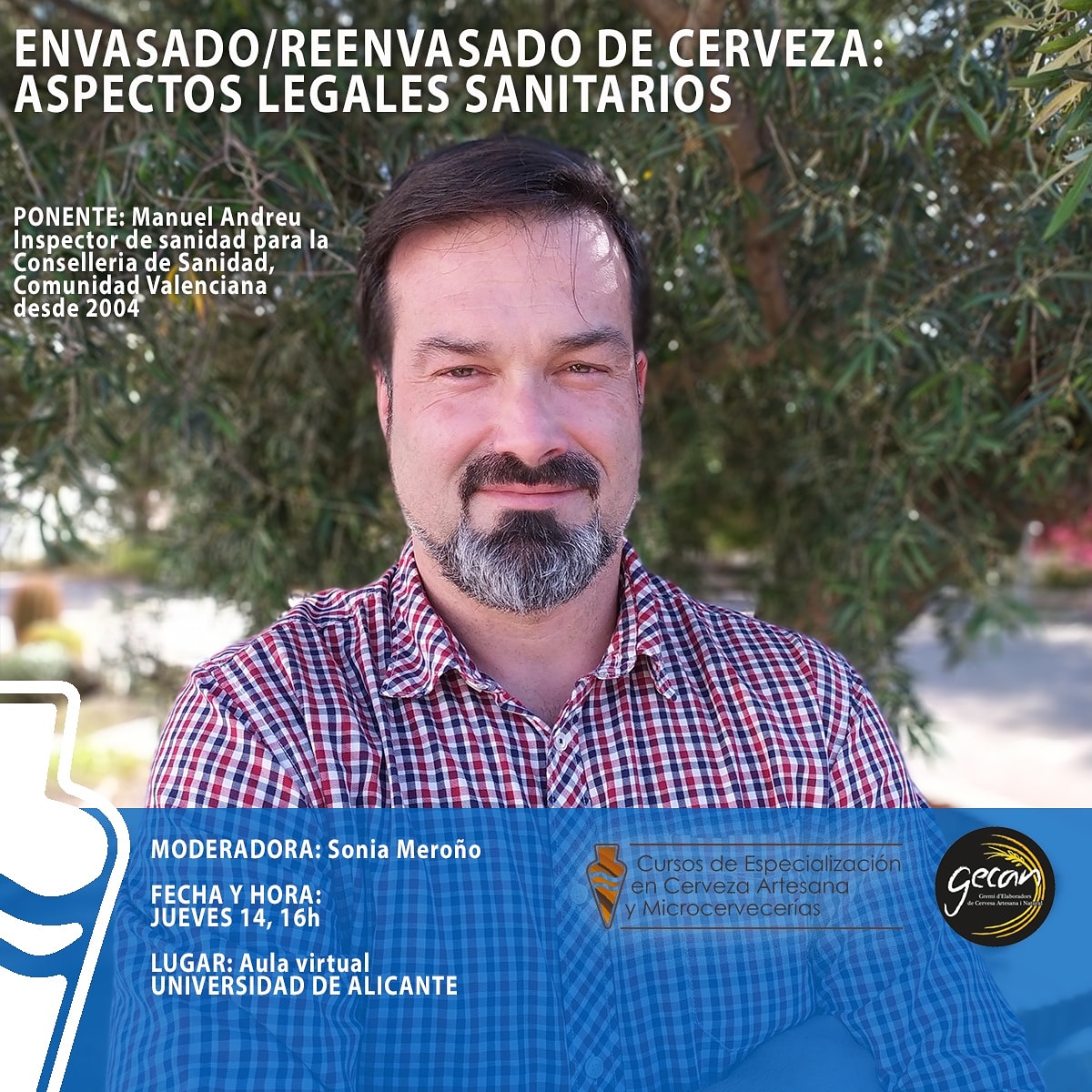 Si queréis asistir a esta charla el jueves a las 16,00 podéis obtener el acceso si os registrais en el siguiente enlace especialistaencerveza.com/formulario-reg…