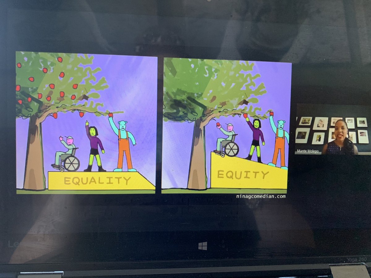 sharringtonFRA's tweet photo. Do you know the difference beteeen equality and equity? An “IEP is a golden ticket, how can you you celebrate those strengths? #ocsbequitychat #ocsbAtHome @ManteMolepo @AshtonOCSB https://t.co/wIr1r0cnx2