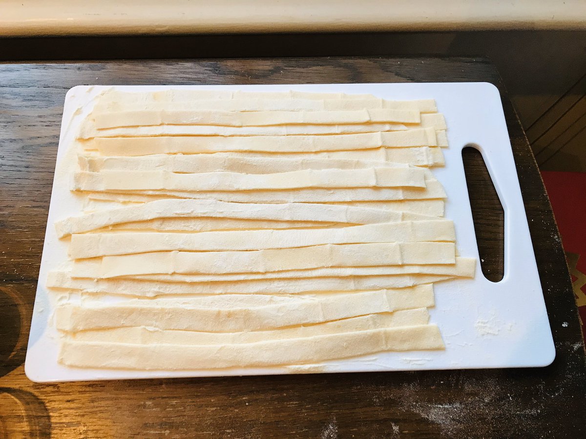 RMLLowe's tweet photo. A little thick maybe, but first attempt at noodles #homemadetakeaway https://t.co/PvfYqWLW9l