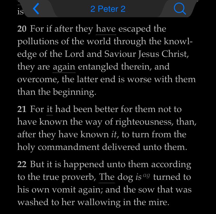 Nevertheless believers are enjoined to continue in the faith, steadfast & unmoved from the hope of the gospel. Because in reality it is possible for people who began well to willfully turn from this hope, preferring the attraction of sin, and being entangled in it.