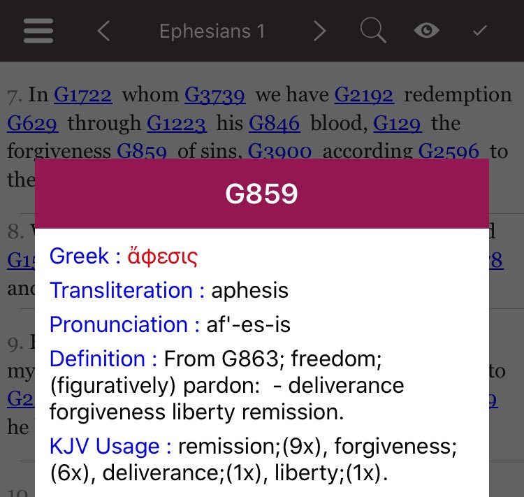 So then, beloved brethren don’t live as though your actions don’t matter, they do. Forgiveness (𝘢𝘱𝘩𝘦𝘴𝘪𝘴 in Greek) means deliverance, liberty etc. The same grace that wipes away our wrong, empowers us to live such a liberated life that is pleasing to God (aspire to this).