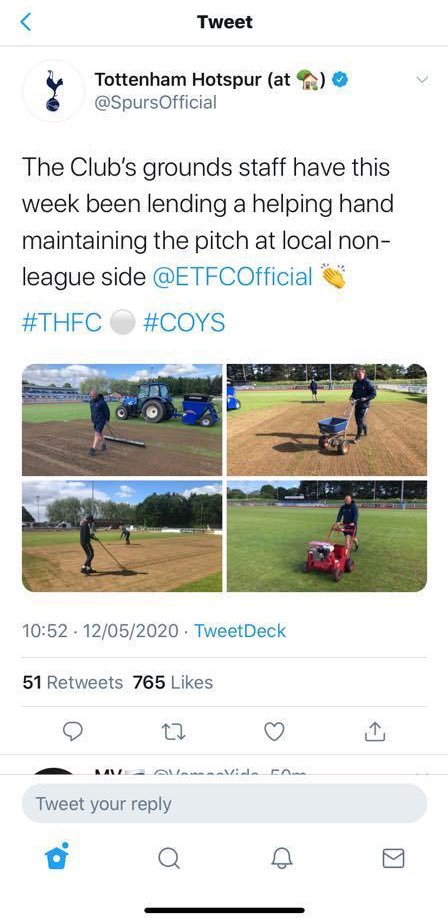 leejennings01's tweet photo. Hey @CardiffCityFC any chance you could spare @liamjjjames and some of the ground staff to help out at @llantwitmajor15

A bit like @SpursOfficial have done with their local non league sides

With not much happening at the moment we could really do with the help with the pitch 🙏🏻 https://t.co/CUCDX7G3F4