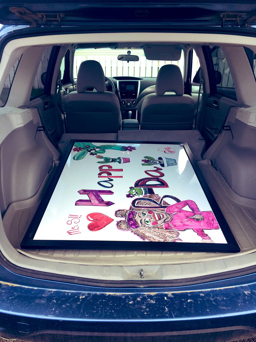 Last wk I surprised one of my closest friends with a her own #birthdayboard Not only did we graduate together, we even got our 1st jobs at the same school. She’s inspiring and beloved by her Ss. I love this piece and the memory with this person it will always have. ❤️#blessed