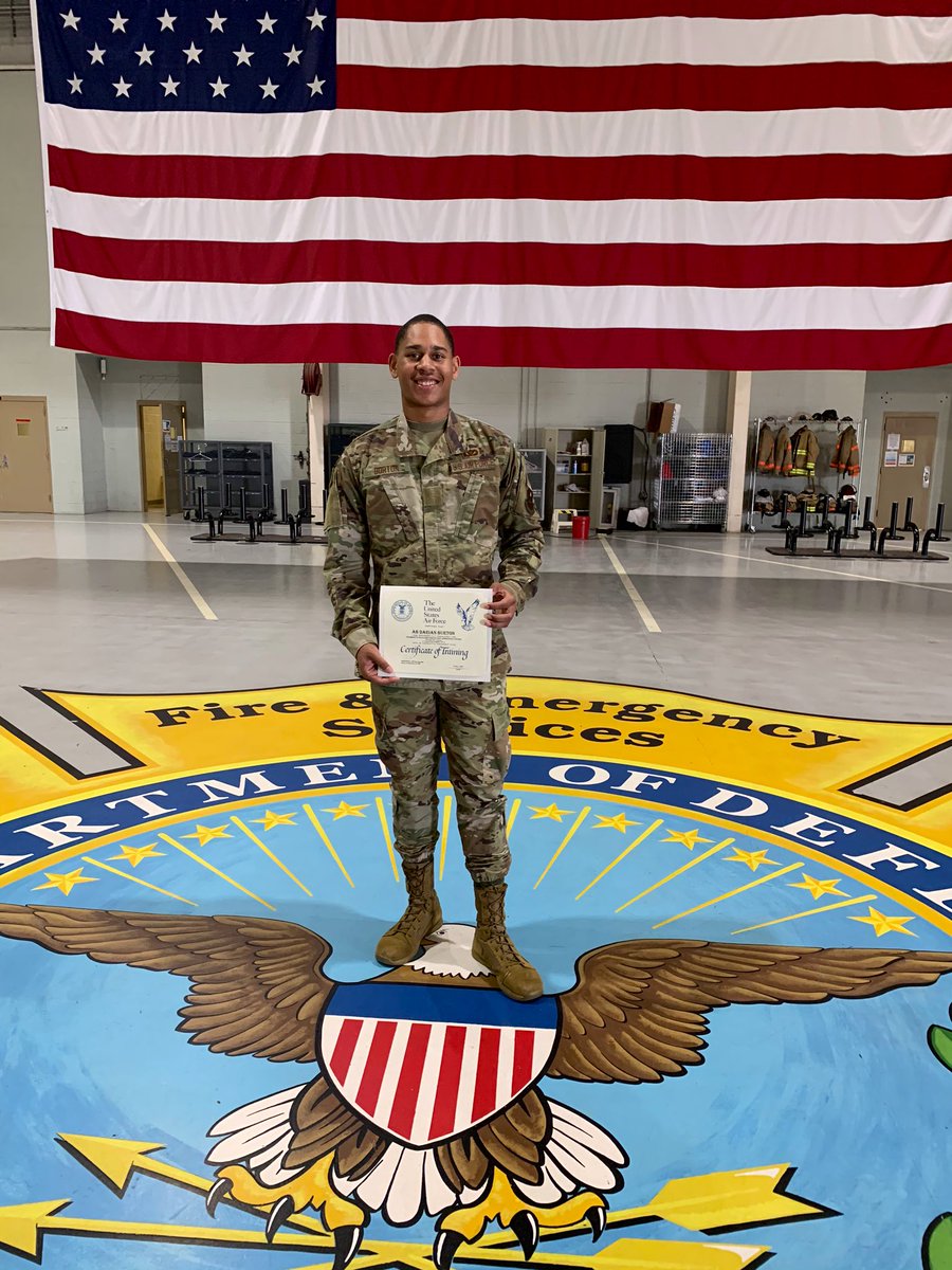 Dburtotto's tweet photo. I have officially graduated from the Department of Defense Fire Academy 🎉🎉🎉 https://t.co/YmwvS8WzRT