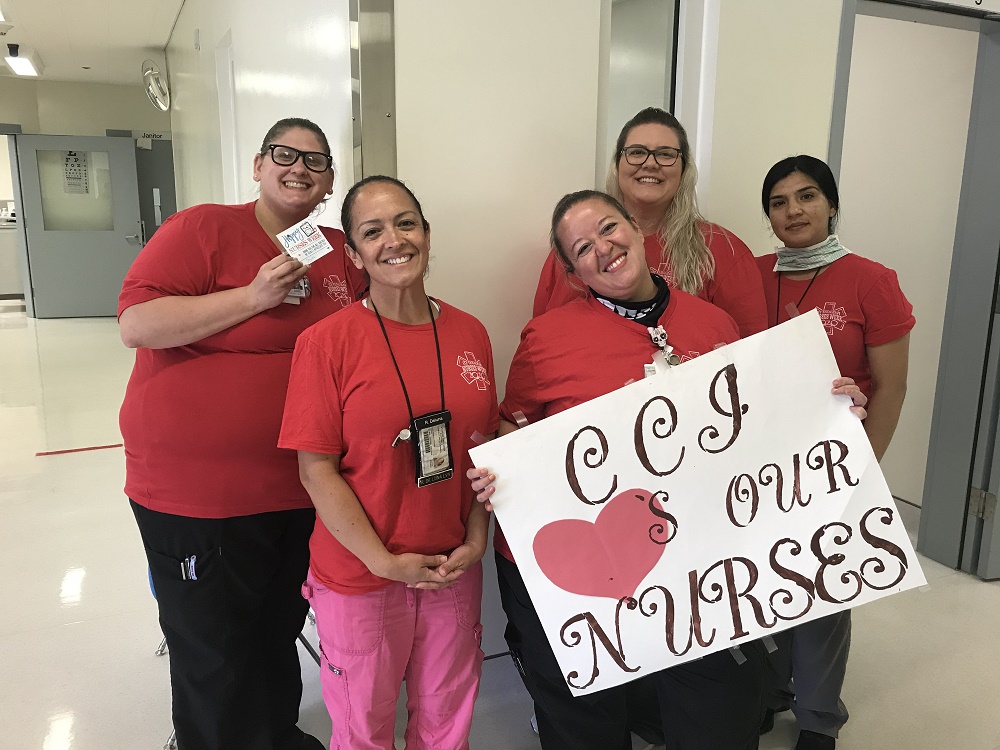SEIU1000's tweet photo. On the occasion of National Nurses Week, SEIU Local 1000 extends a warm thank you to all the nurses who have gone beyond their comfort zone to bring comfort to others in the community. #InspiringNurses https://t.co/gr7ltg7ht9