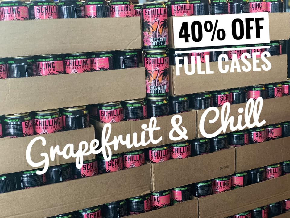 SchillingPDX's tweet photo. That time is here again! Schilling Cider ‘s #grapefruitandchill is on sale￼ at just $30 for 24 cans!
Place your order now
https://t.co/pGL9S0OFwn

#schillingciderhousepdx #schillingcider #hardcider #craftcider #treatyourself #casedeals #growlerstogo #freedelivery #curbsidepickup https://t.co/y7Jlfllp7Q