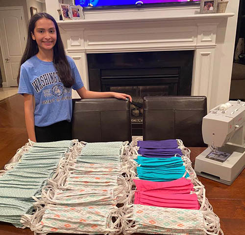 fcpsnews's tweet photo. Cooper MS student uses sewing skills to make 225 fabric masks for 911 first responders. https://t.co/5jGFdCIRVh https://t.co/H47fgpr5qf