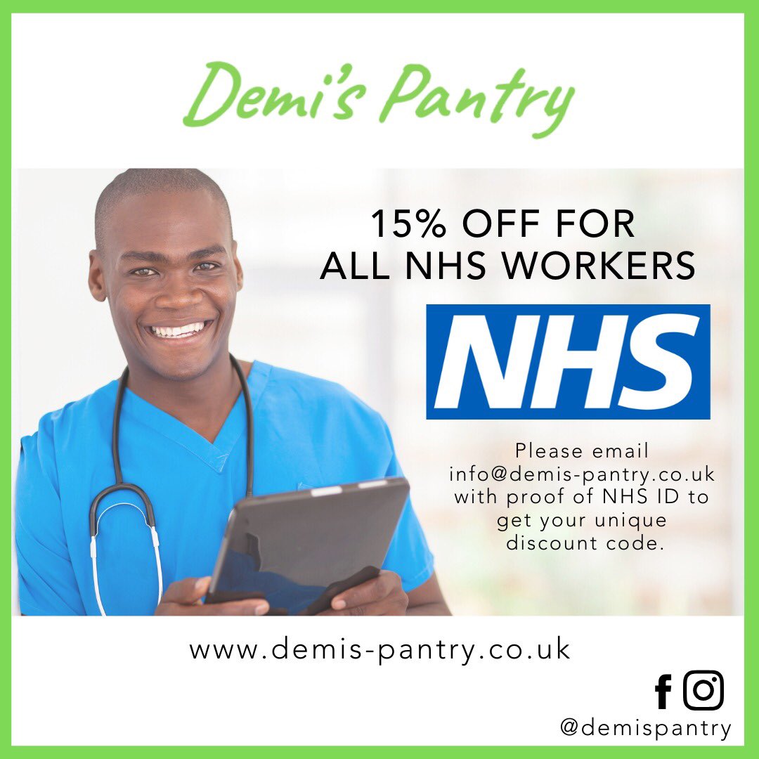 DemisPantry's tweet photo. @harrow_council @HarrowObserver @harrowonline @LNWH_NHS 

To thank our amazing NHS heroes and celebrate #InternationalNursesDay we are offering guaranteed next day delivery and 15% off at https://t.co/VPDTemyKEj 

#ThankYouNurses #ThankYouNHS #NHSheroes https://t.co/9zTjIhOrsr