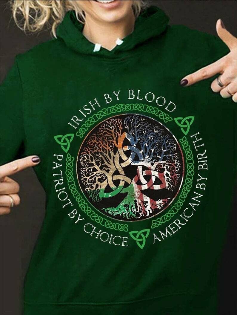 Irish By Blood American By Birth Patriot By Choice St Patrick Day T-shirt tuppu.net/3fc4335e #MyShop #Ecwid