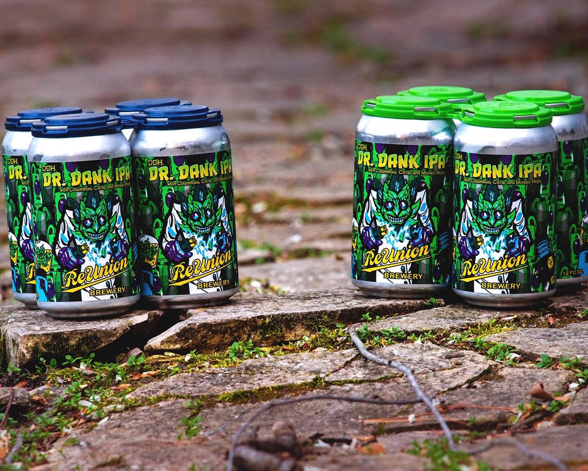 We are selling single cans of Dank at 4:00 PM with food purchases today until they are gone.  We are PRE-SELLING 
 12 OZ CROWLER 4 PACKS TO BE PICKED UP MAY 21-22.  ORDER SINGLE CANS ONLINE WITH PURCHASE OR PACKS FOR PICK UP NEXT WEEK!  toasttab.com/reunion-brewery