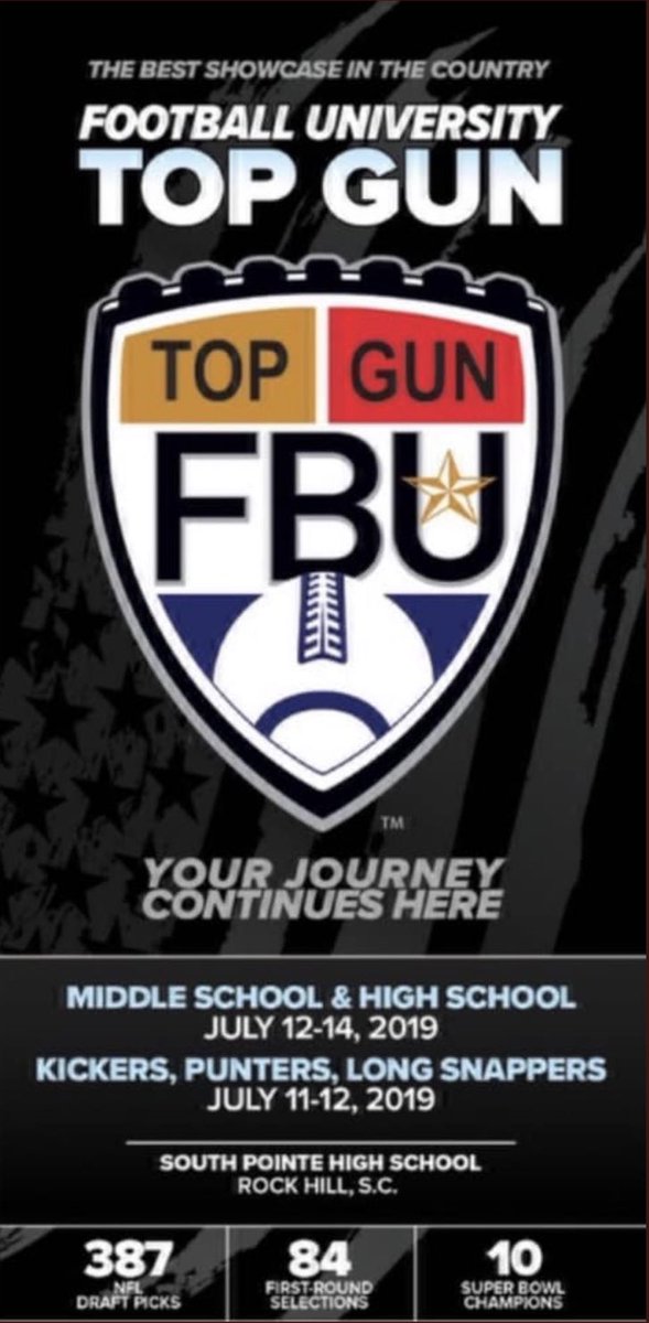 Blessed to receive an invite to TopGun  very excited to compete with the best!
@FBUCamps #FBUTopGun #football #footballcamp #offensedefense #footballplayers #naples #nooffdays #moreinspiration #blessed #southdadseniorhighschool #sleeperrecruit