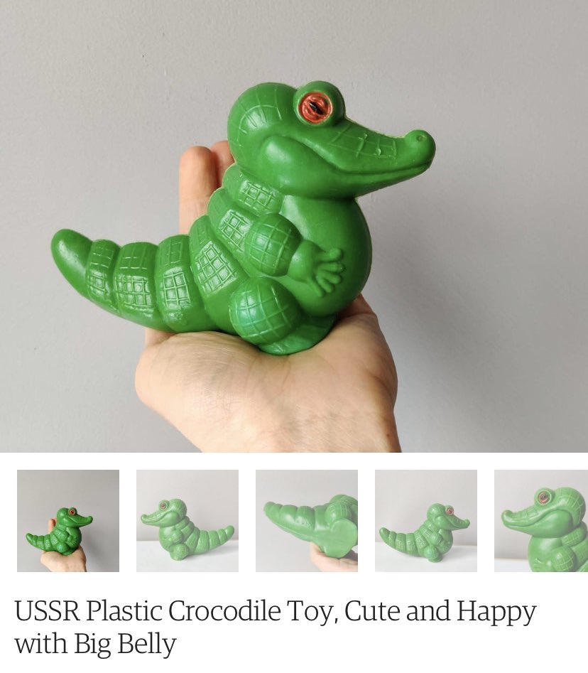 large plastic crocodile toy