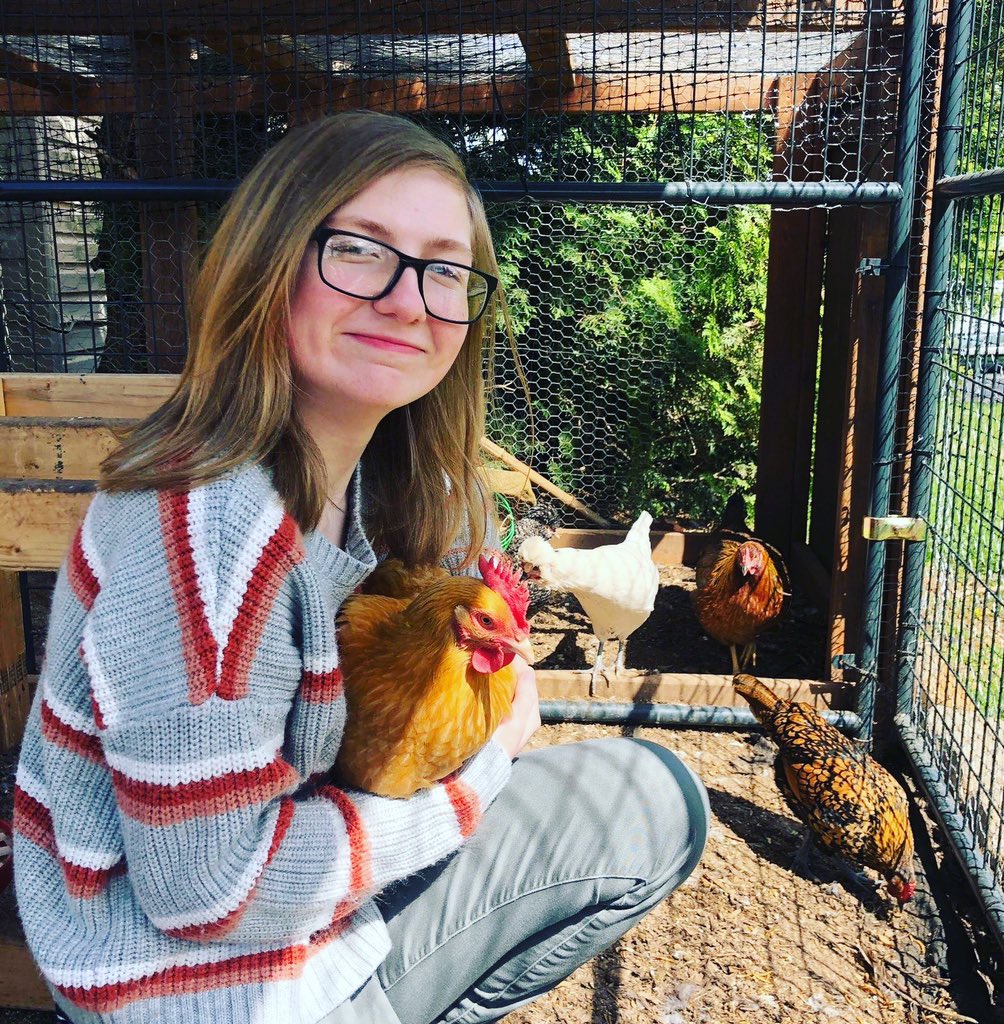 FfaGifford's tweet photo. Aithlyn Rennirt is our member of the day today! She enjoys caring for her small chicken coop. Aithlyn also placed second in the county creed speaking contest back in February! https://t.co/08ixURj3mz