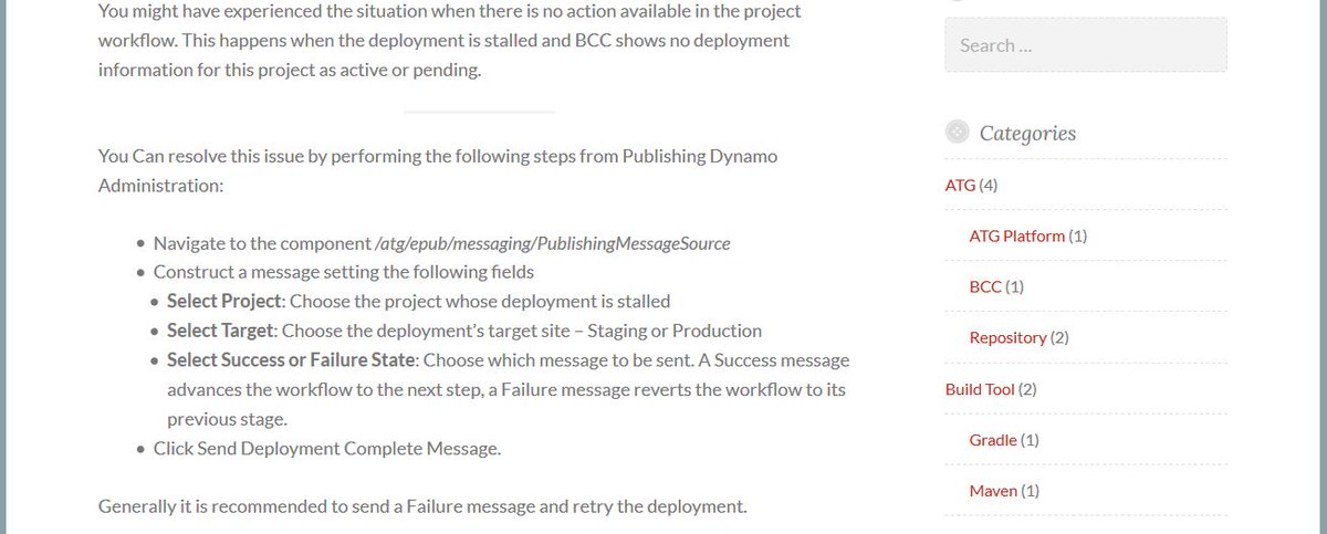 TechGiantTech's tweet image. Steps to release a Stalled BCC deployment in ATG
1. Navigate to the component PublishingMessageSource
2. Construct a message
3. Send Deployment Complete Message
Please visit wp.me/pbKRlg-2K for more details
#atg #oraclecommerce #oracleatg #BCC #techgiantblog