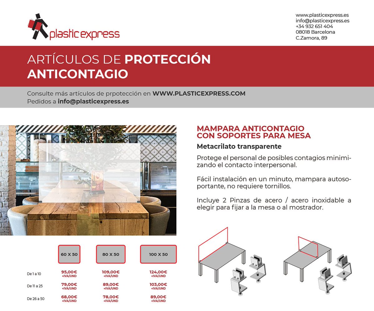 Plastic_Express's tweet image. Mamparas protectoras para hosteleria , comercios , oficinas , peluquerias , zonas de trabajo..
#mamparas #anticontagio #mamparaprotectora
#pantalla #proteccion
Para más información: info@plasticexpress.es