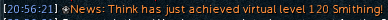 Think_RS's tweet photo. 120 smithing! https://t.co/8GAobK5xp0