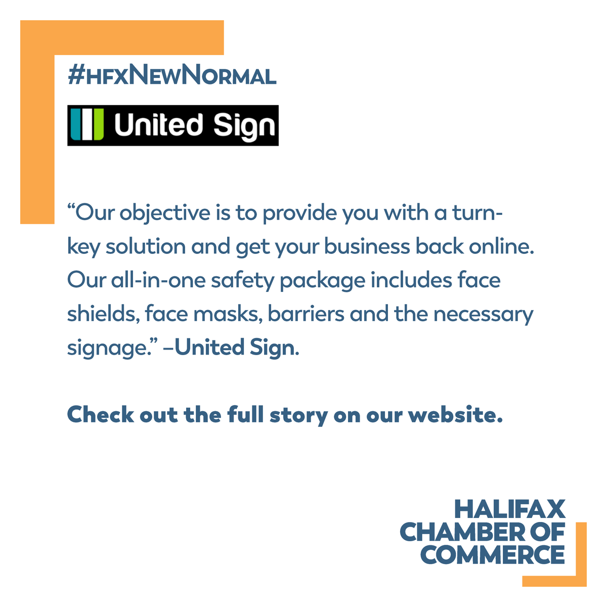 halifaxchamber's tweet photo. Find out more about @SignUnited and its important #hfxNewNormal initiative ⭐on our website https://t.co/M4OJDQqi1v
–
Let us know what you think in the comments.
–
#SmallBusiness #ThinkLocal #StayConnected #ChamberMember #Community #Halifax #NovaScotia https://t.co/l0yk2jqA80
