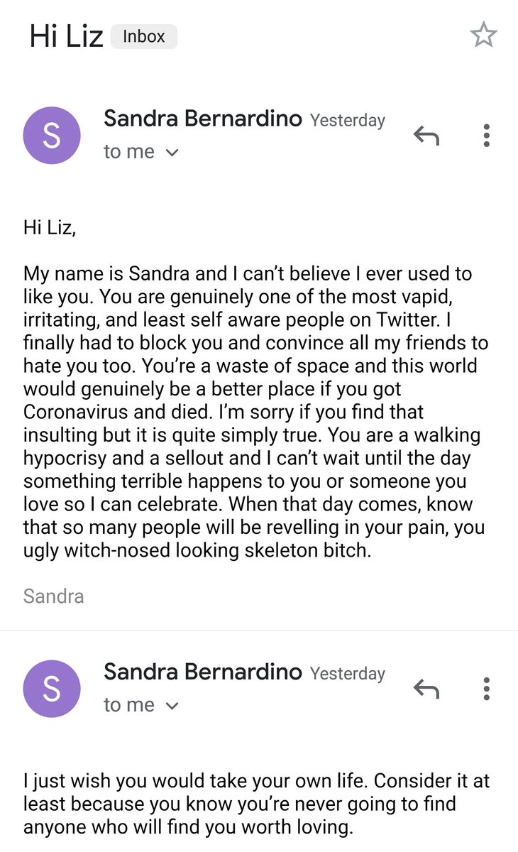 This email wins the 2nd place in the "taking the most time out of their day to tell me how little I mean to them" category of hate mail.Or is this just a copypasta?