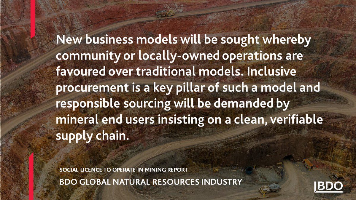 ewb_msv's tweet photo. New Social Licence to Operate Toolkit for #mining from @BDOGlobal notes the role of inclusive procurement in its key takeaways https://t.co/B0pniuAode #SLTO #localcontent #localprocurement https://t.co/CSOM7seF3U