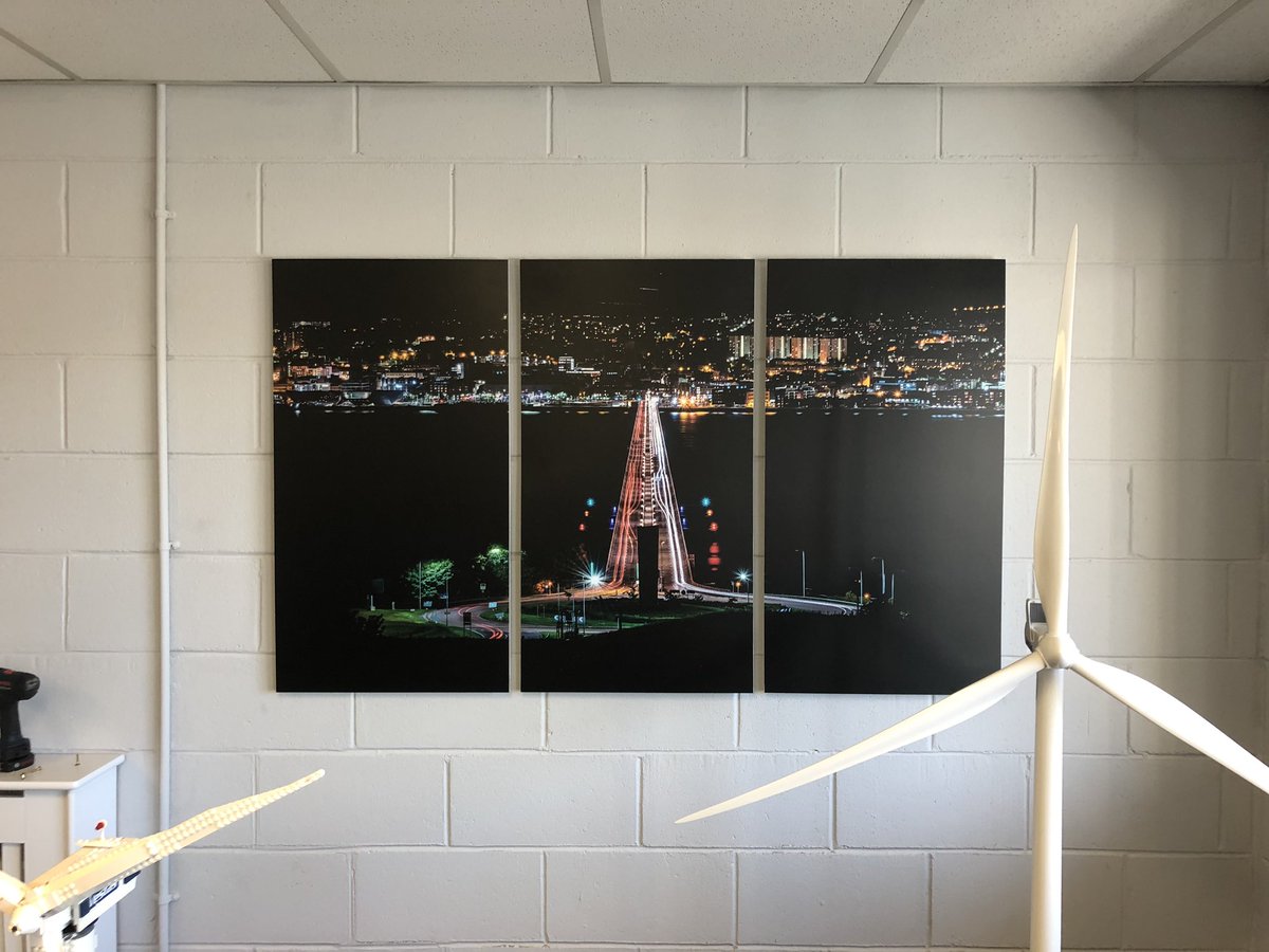 signaturesign5's tweet photo. Here’s a nice bit of wall art for Coast Renewable Services Ltd. This photo of the Tay Bridge at night is mounted on to 5mm FOAM PVC and fixed to the wall using hidden locators. The overall size is 1800 x 1000 and can be reproduced at any size to make a fantastic wall feature.... https://t.co/VV7bDX6aTL