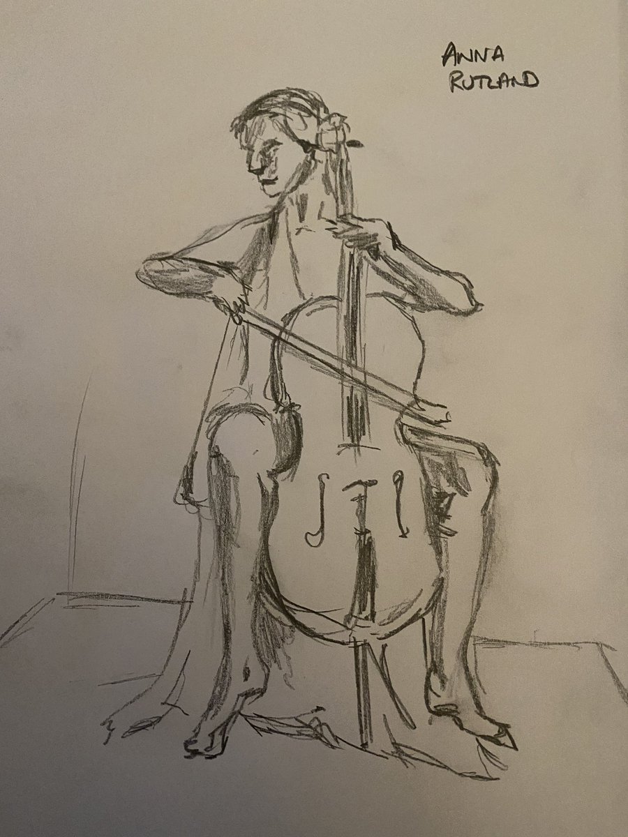 Cello lady. This was much harder!  #LifeDrawingLive