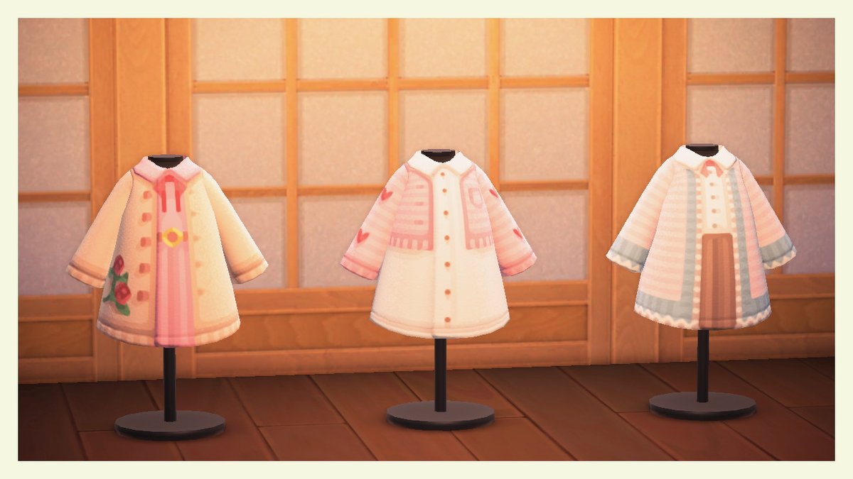 issabelley_ac's tweet photo. ey yo i got more dresses in the style of coat B) #AnimalCrossing #ACNH #animalcrossingdesigns https://t.co/acsTM5wVCC