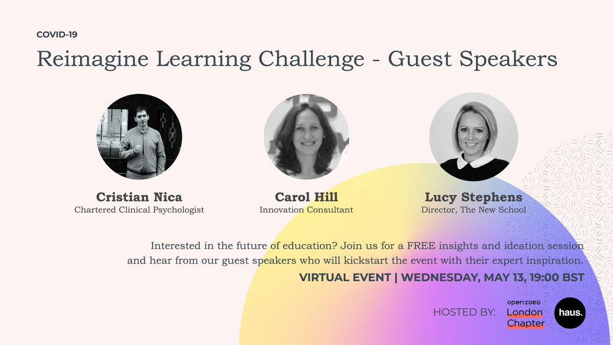 Another night in tomorrow? Join a creative community and explore new forms of education inspired by innovations under the COVID-19 lockdown. Bring your experience and ideas to the #IDEOReimagineLearning Challenge and help to #BuildBackBetter  bit.ly/OpenIDEOLdnLea…