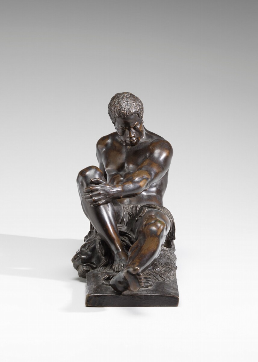 ngadc's tweet photo. The black male body is well-defined, yet as allegory it serves the same servile role as those of females. In the context of 19th-century French colonial expansion on the continent, the man and lion allegorize France’s imperial ambitions in Africa. https://t.co/3V4ehPFqj2