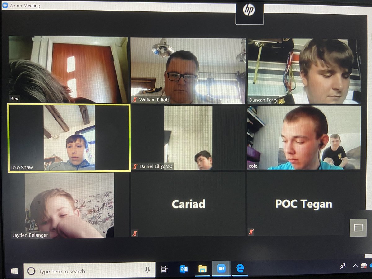 MHSCC564's tweet photo. Great effort on the Zoom sessions this evening.

Juniors - Phonetic Alphabet

NEC/Cdts - Weather Forecasts

Cdt1st/OC - Community Activities

AC/LC/POC - Leadership Styles

RMCs - Healthy Eating

#GoTeamMilfordHaven 
#GoTeamTenby
#TwoUnitsOneTeam
#FallInAtHome
#VirtualUnit https://t.co/vmnibMSsEK