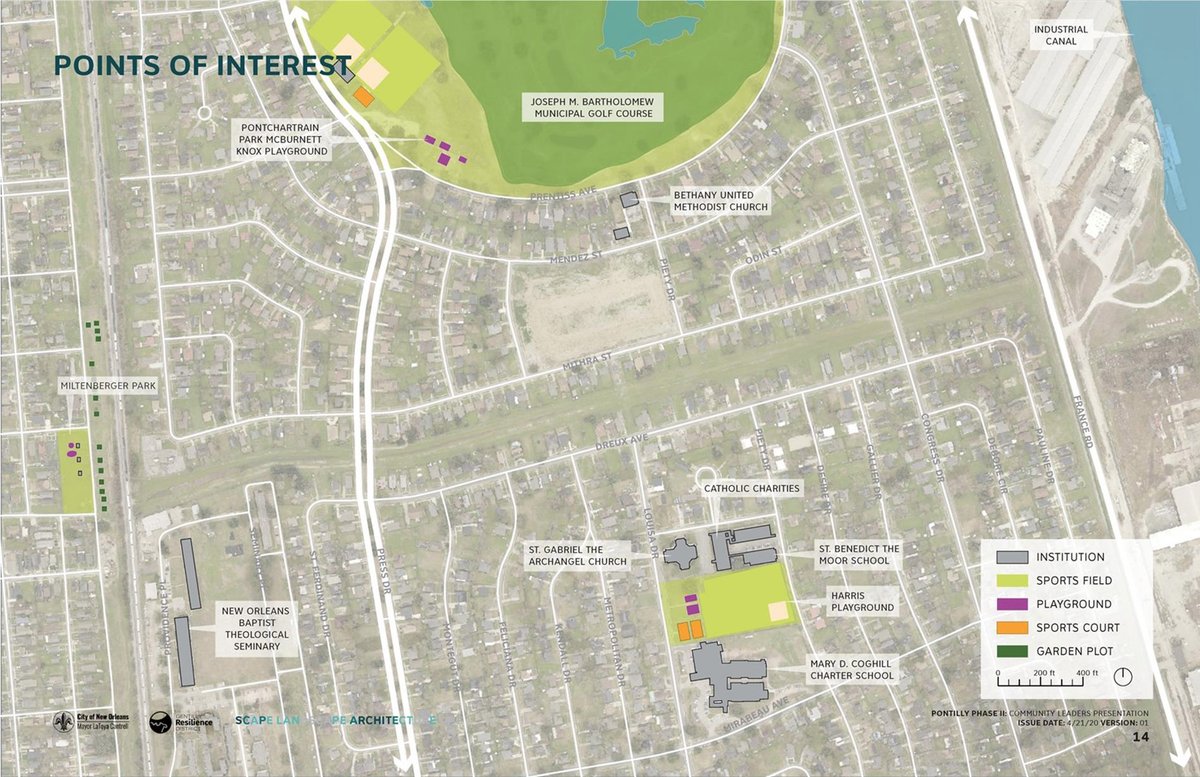resilientNOLA's tweet photo. We're kicking off the DESIGN of PHASE II of the #PONTILLY project - focusing on improvements to the #DwyerCanal! Join us on Thursday to give YOUR FEEDBACK during this process! Also, please take a moment to complete this quick digital survey: https://t.co/jTuqusxayI https://t.co/aNqBmBrVSY