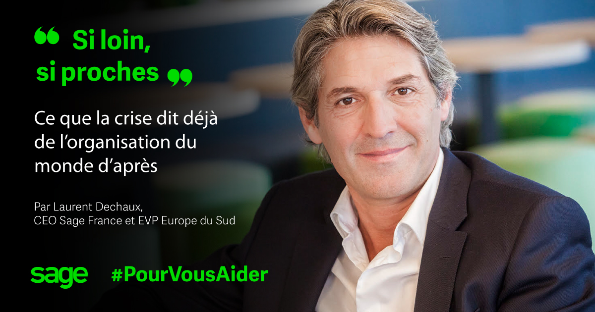 Merci <a href="/LaurentDechaux/">Laurent Dechaux</a> pour cette excellente analyse. Je suis bien d'accord avec toi, le "monde d'après" doit remettre l'humain au cœur de nos préoccupations. Je vous invite à votre tour à lire cette tribune #PourVousAider 👉 sage.com/fr-fr/blog/cov…