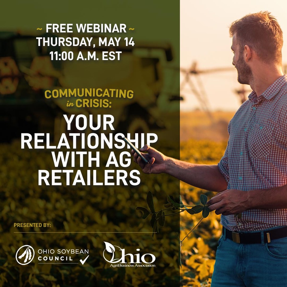 Ohio Soybean Council (@ohiosoycouncil) on Twitter photo Don't forget to register for our FREE webinar event on Thursday at 11 am, presented by the Ohio soybean checkoff and <a href="/OhioAgriBiz/">Ohio AgriBusiness</a>. Learn how to balance the realities of COVID-19 with your needs for raising your crop. Register here: bit.ly/3fIjq8J Don't forget to register for our FREE webinar event on Thursday at 11 am, presented by the Ohio soybean checkoff and <a href="/OhioAgriBiz/">Ohio AgriBusiness</a>. Learn how to balance the realities of COVID-19 with your needs for raising your crop. Register here: bit.ly/3fIjq8J