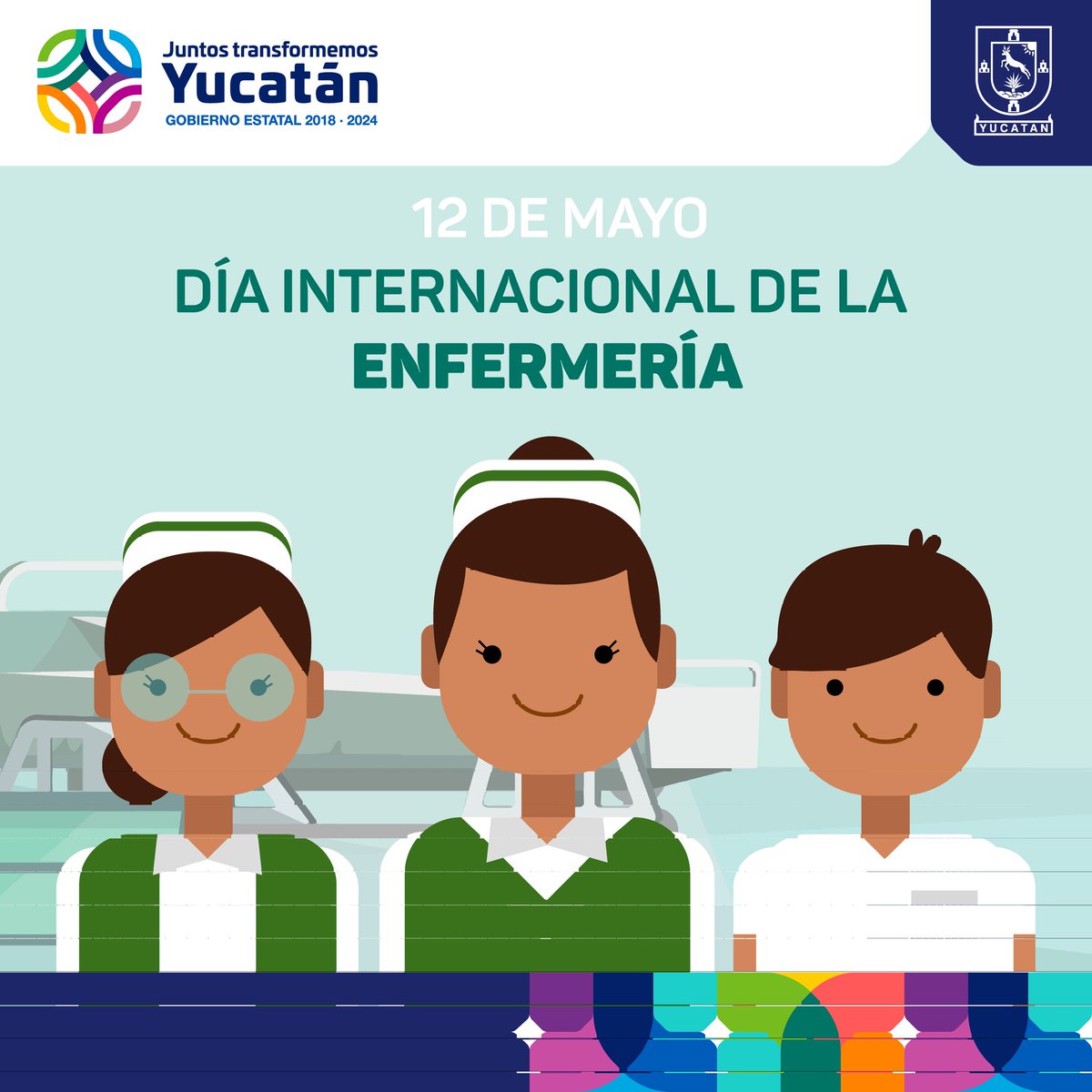 GobYucatan's tweet photo. Hoy más que nunca, reconocemos la enorme labor de los y las enfermeras alrededor del mundo que lo dan todo para cuidar nuestra salud en estos momentos difíciles. Agradecemos su esfuerzo, vocación y servicio. #DíaDeLaEnfermería https://t.co/xoSpd9rh6T