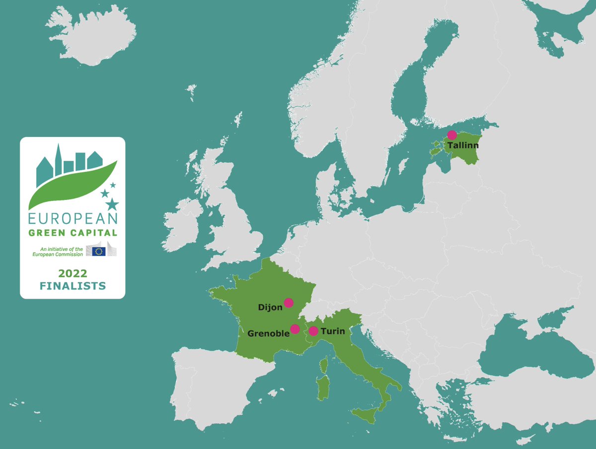 🟢 #Dijon finaliste du concours « Capitale Verte Européenne » #EGCA2022 | Cette formidable nouvelle confirme la place de Dijon comme l’une des villes les plus vertes d’Europe 🇪🇺