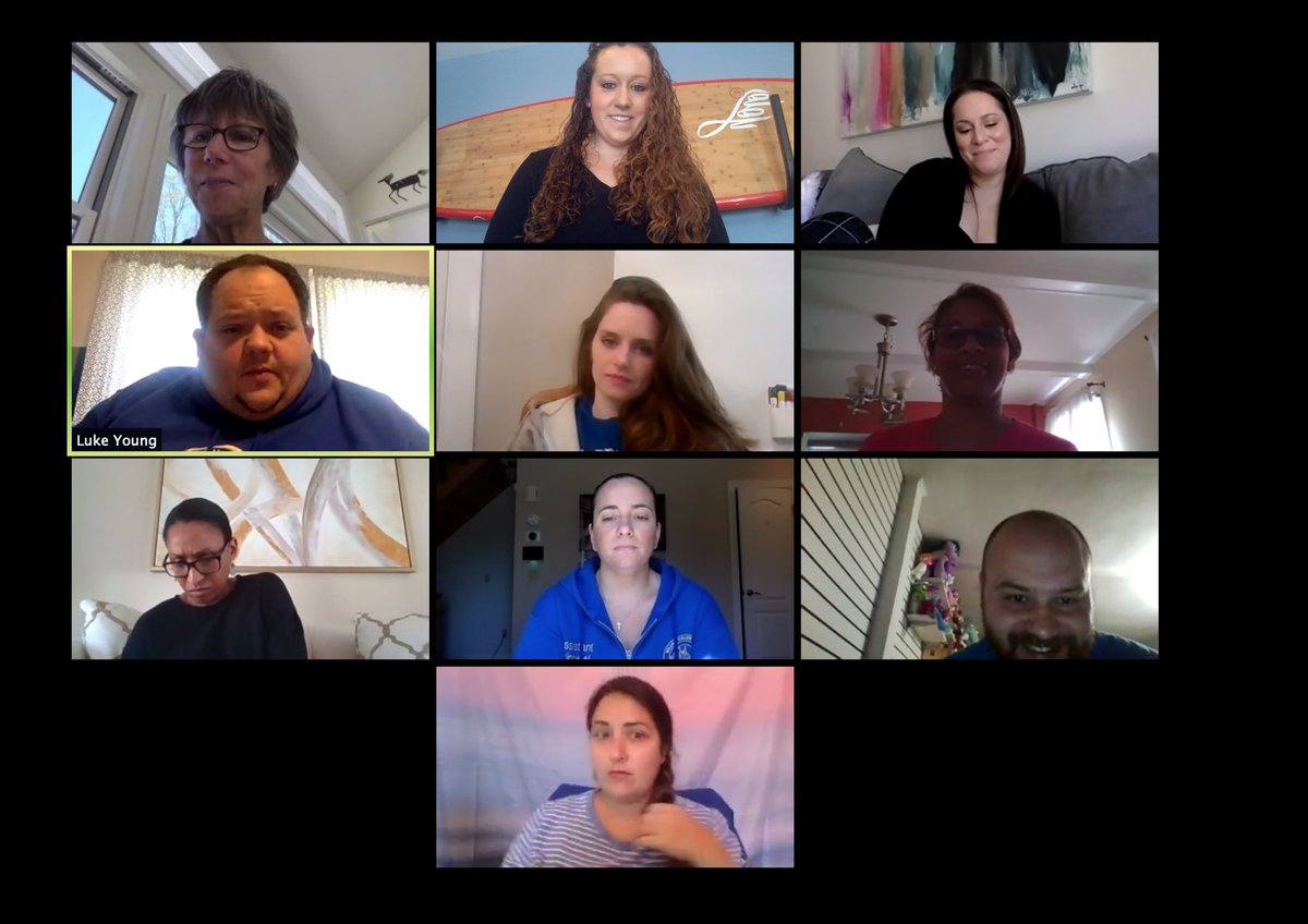 WCBryantHSLIC's tweet photo. Meeting as an ILT today to discuss advancing writing and discussion during Remote Learning. Collaborating to develop a framework to support student learning with culminating tasks. #advancedliteracy @NDwarka1 @SuptLindsey @MabelSarduy @DOEChancellor @QueensNorthBO @NYCSchools https://t.co/eeZ8YDQeyt