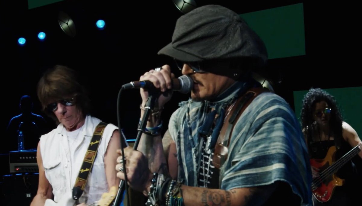 TheeSweeneyTodd's tweet photo. My mad beautiful screenshot spree posting of amazing pure souls #Isolation #JohnnyDepp #jeffbeck #streamisolation @jeffbeckmusic https://t.co/ry3XoaQQ6d