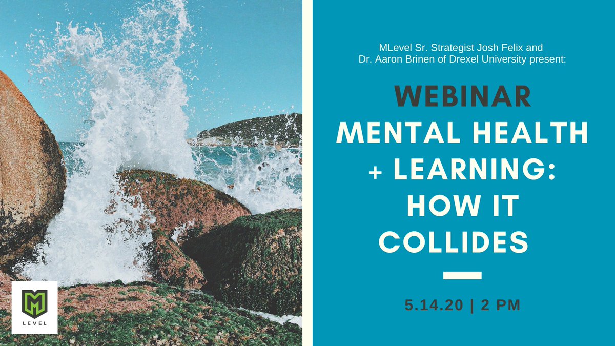 mLevelLearning's tweet photo. Our "Mental Health + Learning" webinar is 2 days away! Have a question you want answered by Sr. Strategist @JoshSFelix and Dr. @recoverWithCBT? Let us know!

You can reserve your spot here: https://t.co/yt8jcvMZcZ

#thisisMLevel #MentalHealthAwarenessMonth #heretohelp https://t.co/O04SgH1IvU
