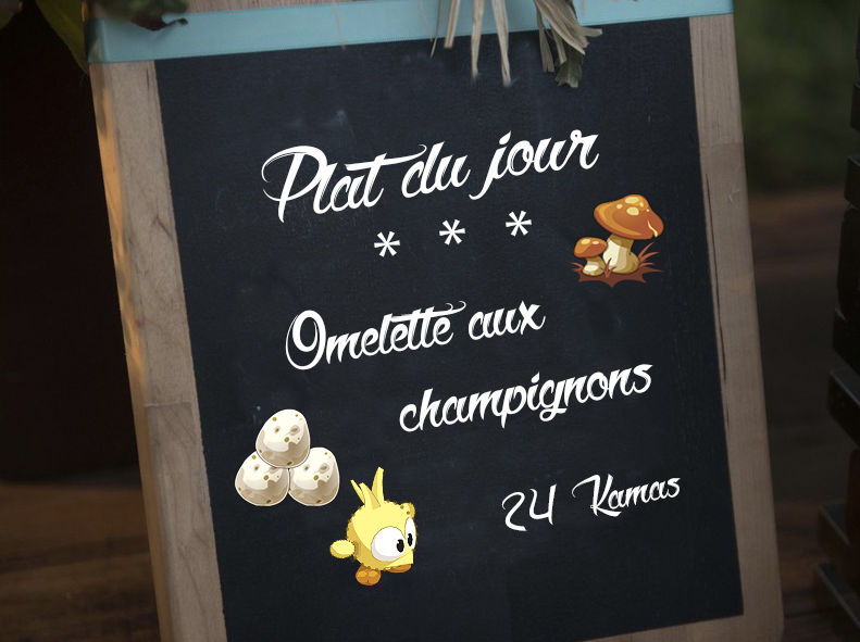 Krisegis's tweet photo. Cette semaine, en plat du jour, la taverne d'Astrub propose une délicieuse omelette aux champignons ! 🍄 #Brumen #RP #Dofus https://t.co/YBAOAf8adj