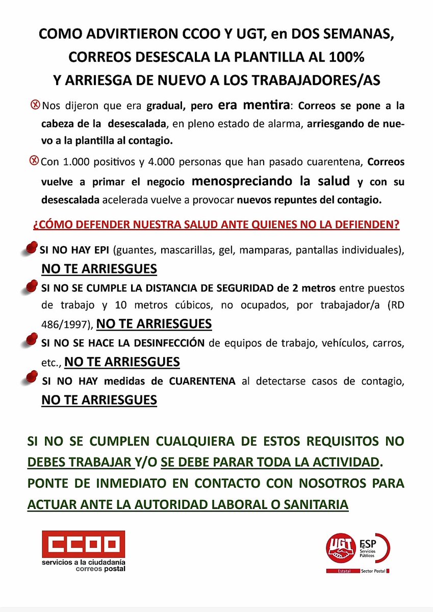UGT Correos Catalunya tweet media