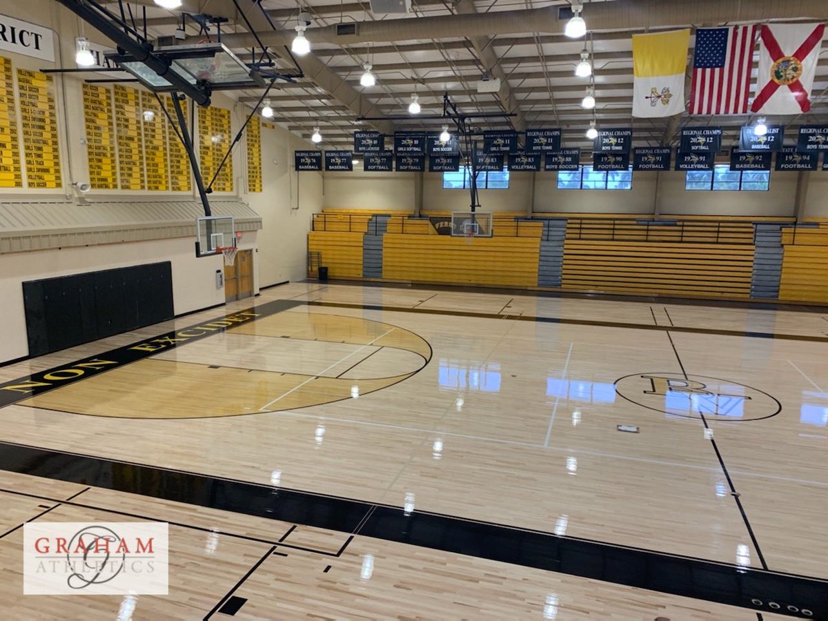 grahamathletic's tweet photo. Current floor @BishopVerot HS! 🇺🇸 #gymfloor #florida https://t.co/toPO0zwS0R