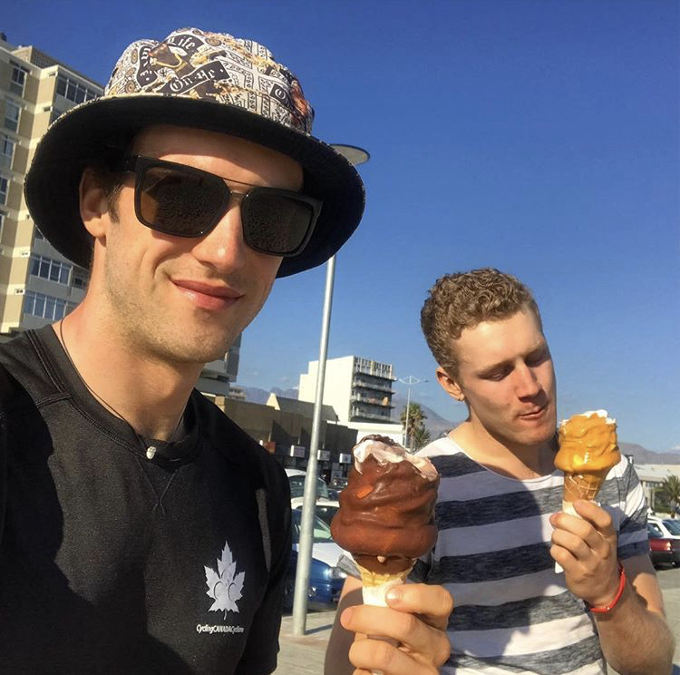 CyclingCanada's tweet image. Who is more competitive? Who is more creative? Who’s the better cook? Learn all that and more tomorrow as mountain bike power brothers @Petey__D and @QuintonDisera go live on our Instagram at 12pm EDT!