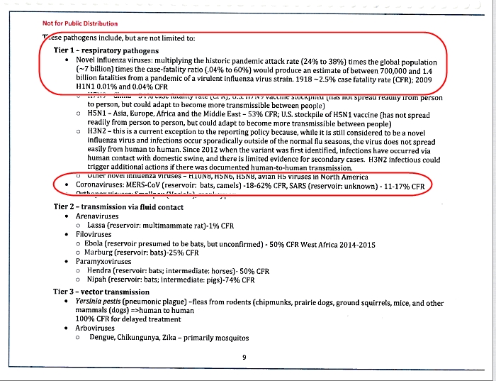 Yes, and then, people have tweeted at me, "Oh sure, maybe the Obama Admin left a Pandemic Playbook, but was it specific about this kind of virus?"  

Here is PAGE NINE.  PAGE NINE.