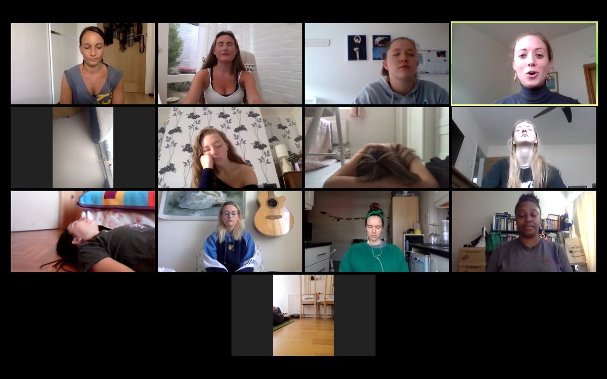 This weeks #togetherontuesday snap shots! <a href="/YassminV/">Yassmin V</a> shared her positive tip to set #smallgoals and celebrate achieving them with something that brings you joy! We ended our session with a #momentofmindfulness led by Claire and her singing bowl ✨ #mdxdance #teammdx #Together