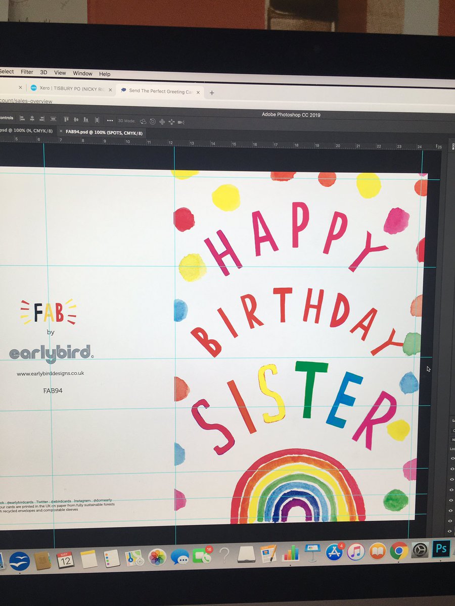 Ebirdcards's tweet photo. Look on the BRIGHT side managing to get stuck into designing the new relations neons. Hard to plan for the future but makes us feel better launching @PGLiveLondon @SpringAutFair #cards  #birthday #relationscards #neoninks #neon #greetingscards #stokenewington #birthdaycards https://t.co/UhaMfGUiKm