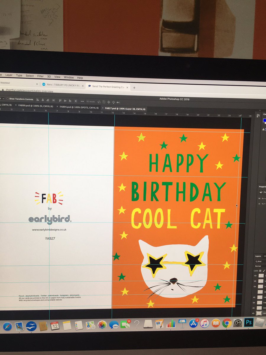 Ebirdcards's tweet photo. Look on the BRIGHT side managing to get stuck into designing the new relations neons. Hard to plan for the future but makes us feel better launching @PGLiveLondon @SpringAutFair #cards  #birthday #relationscards #neoninks #neon #greetingscards #stokenewington #birthdaycards https://t.co/UhaMfGUiKm