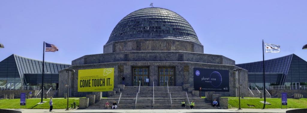 NASAhistory's tweet image. Happy 90th Birthday @AdlerPlanet in Chicago, the first planetarium in the western hemisphere. Since opening, it has seen humans go to space, walk on the moon, and revolutionize our understanding of our universe. We wish you many more years of connecting the public with space!