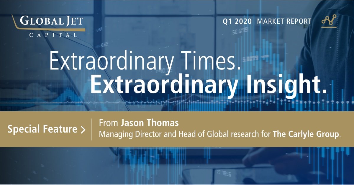 Special Issue! Download the Q1 2020 Market Report for insights on the unique state of the business aviation market with a feature by Jason Thomas, Managing Director and Head of Global Research for @OneCarlyle: hubs.ly/H0qqGQd0. #businessaviation #bizav #aviation