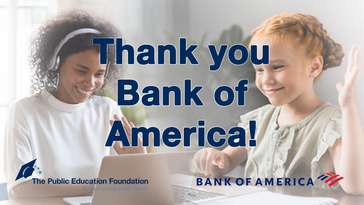 ThePEFtoday's tweet photo. It’s critical that we unite to train #NVed teachers for effective digital learning. Thanks to @BankofAmerica and their $100,000 grant to the #CCSDTechFund, we’re partnering with @clarkcountysch to provide teachers more support. Join us at https://t.co/DuZukkJSqP! https://t.co/Goiicmsho8