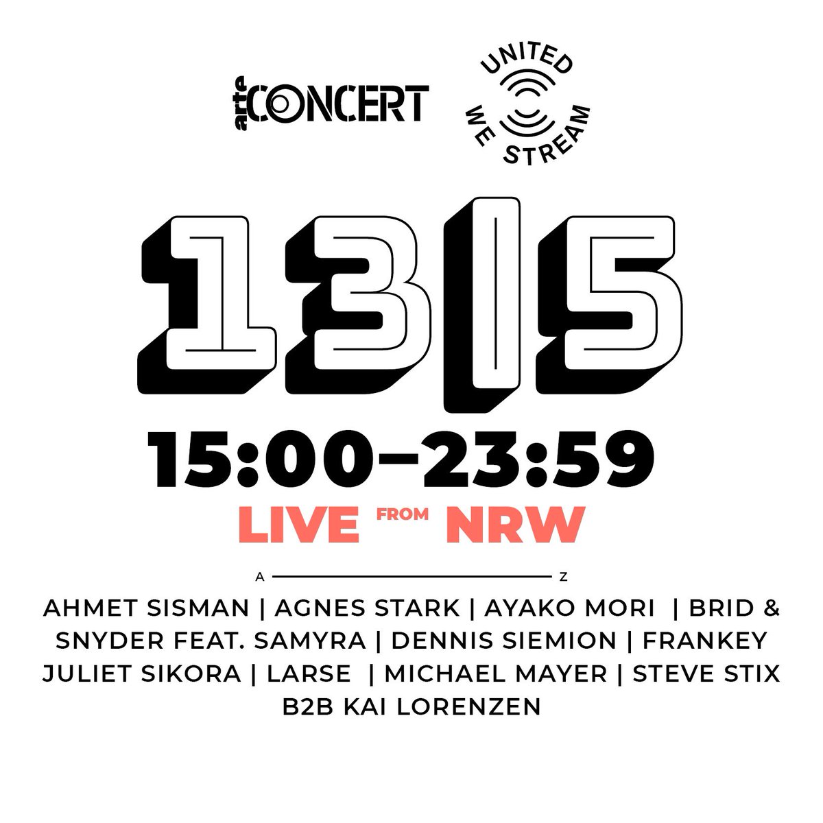 . @Michael__Mayer will be part of the event 'United We Stream NRW goes global' broadcasted tomorrow 13 May on ARTE Concert! His 1 hour set from @GewoelbeKlub will be streamed from 20:30 - 21.30 CEST.