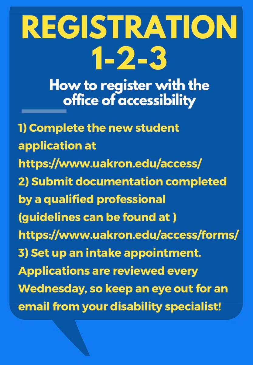 #TutorialsTuesday How to register with the Office of Accessibility